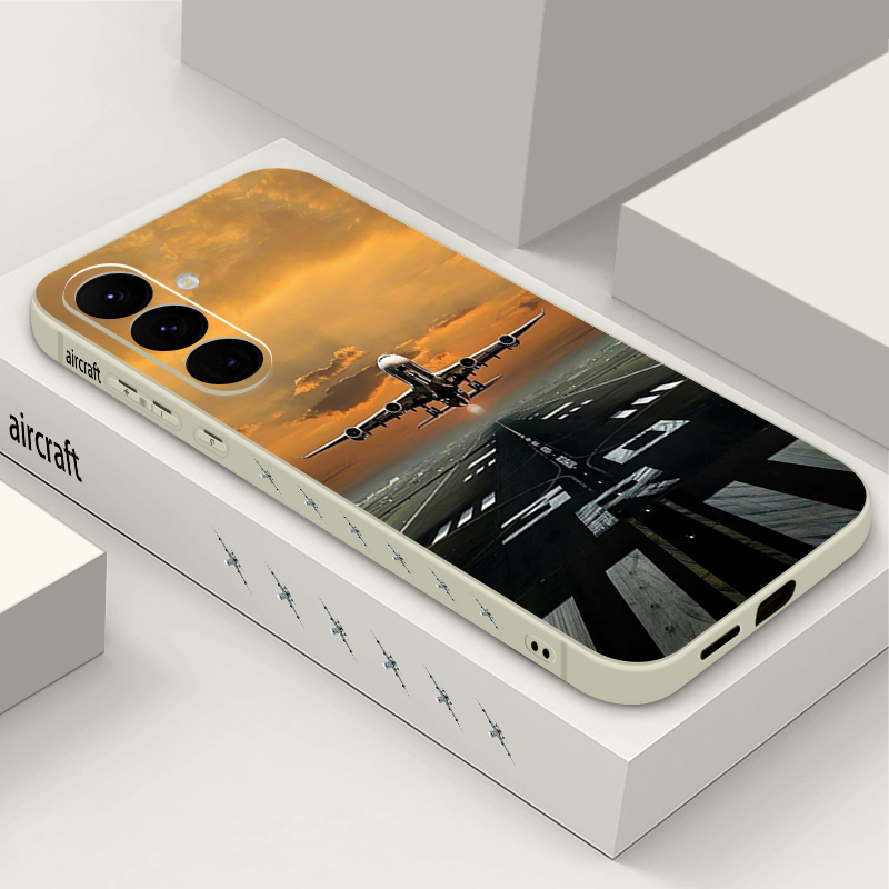Samsung Galaxy A55 - Casing Ponsel Motif Pesawat Terbang Untuk