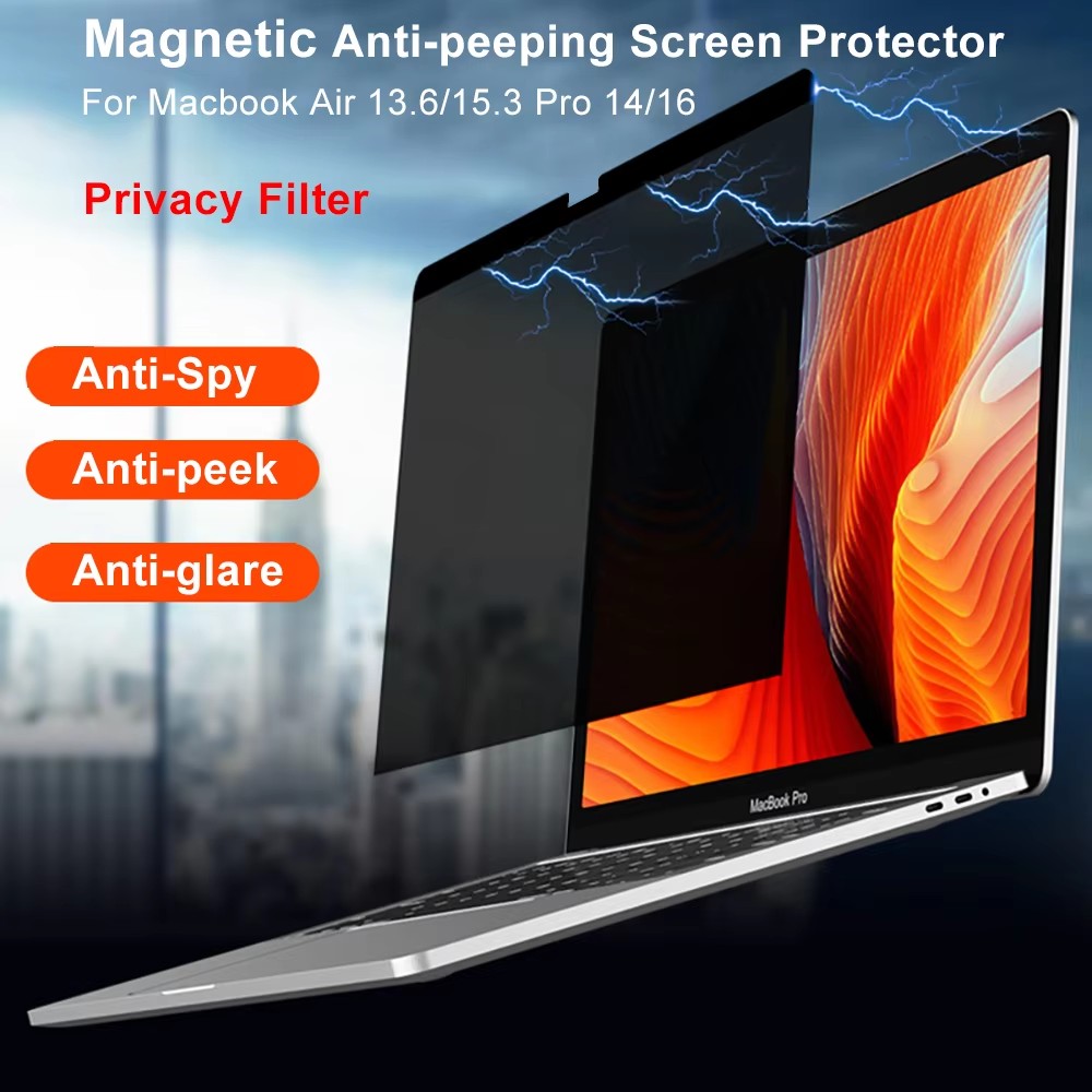Anti Blue Light Film - Pelindung Layar Privasi Magnetik untuk Macbook