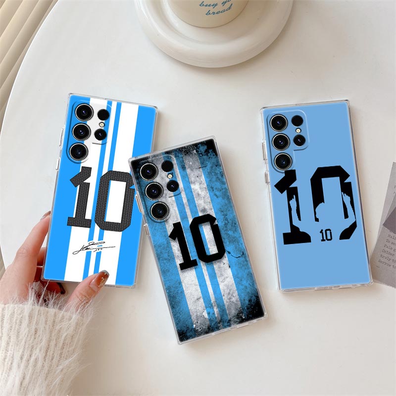 Samsung Galaxy S25 - Casing Transparan Nomor Sepak Bola 10