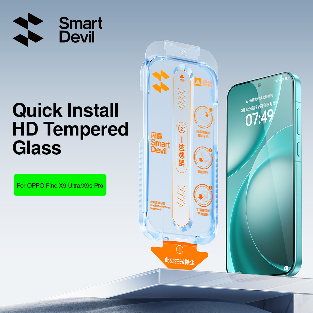 Oppo Find X8 - SmartDevil Pelindung Layar Kabin Bebas Debu