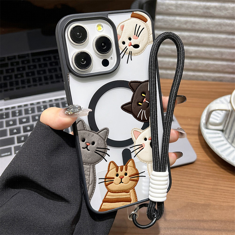 Casing HP Kucing Bordir Imitas - Apple Iphone 16 ulasan dan harga