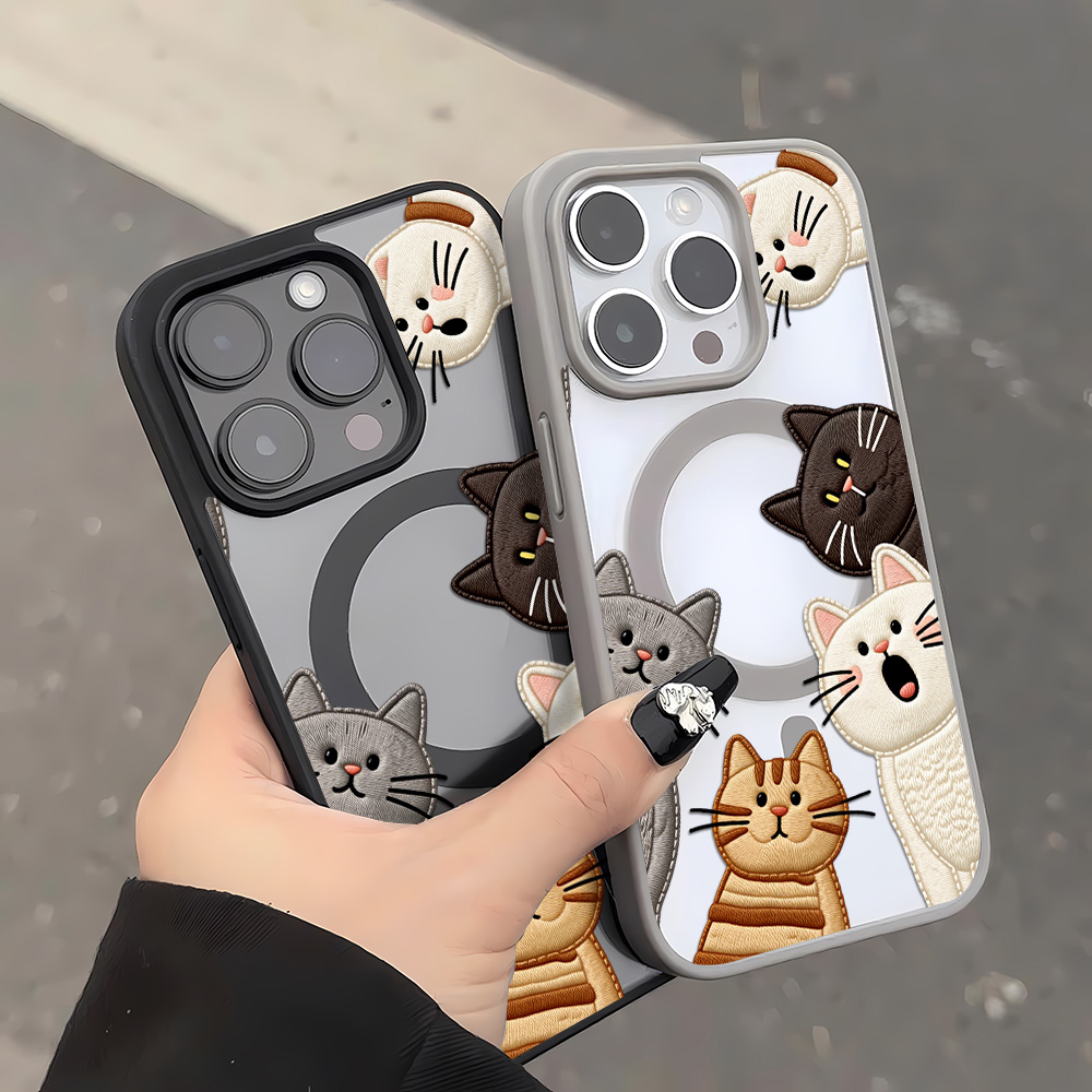 Casing HP Kucing Bordir Imitas - Apple Iphone 16 ulasan dan harga