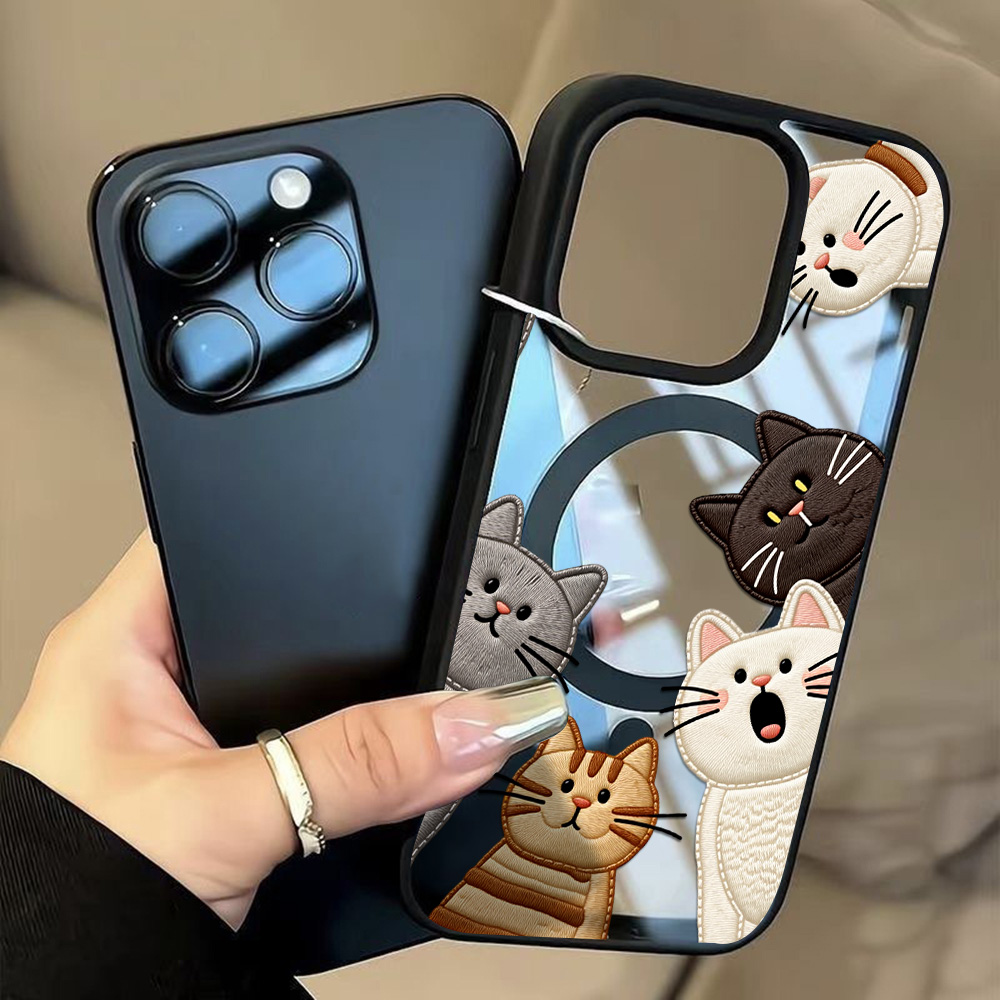 Casing HP Kucing Bordir Imitas - Apple Iphone 16 ulasan dan harga